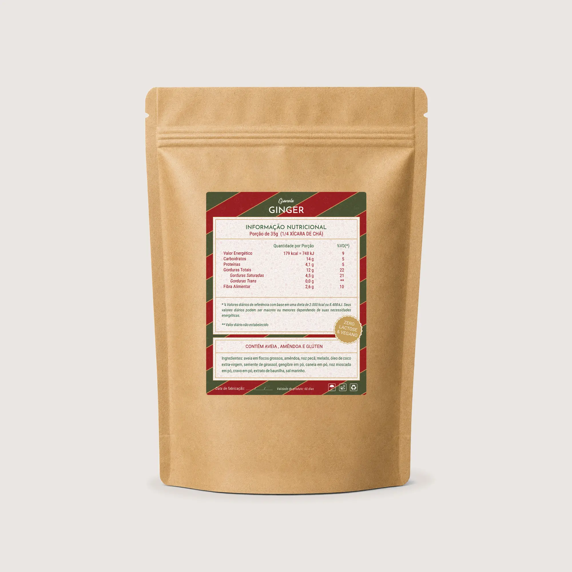 Repitta snacks contrarrotulo granola ginger 300g 2000px