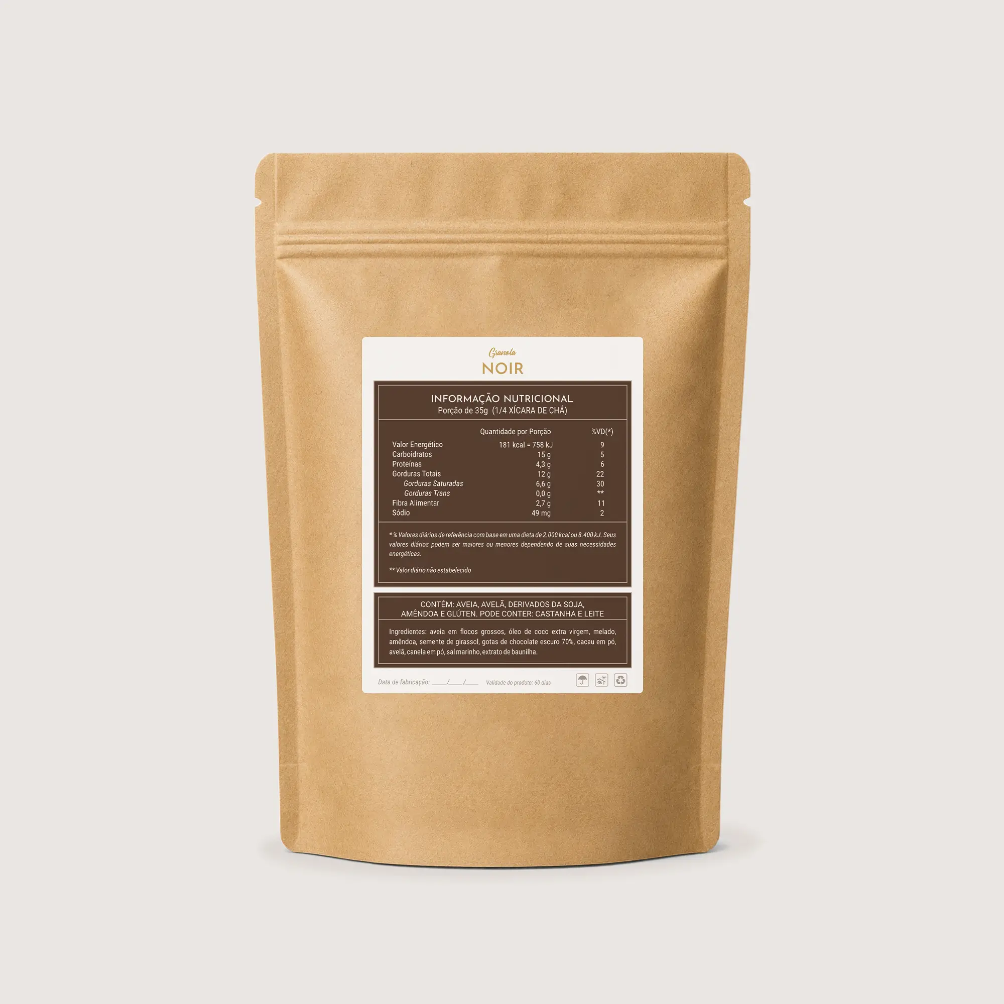 Repitta snacks contrarrotulo granola noir 300g 2000px