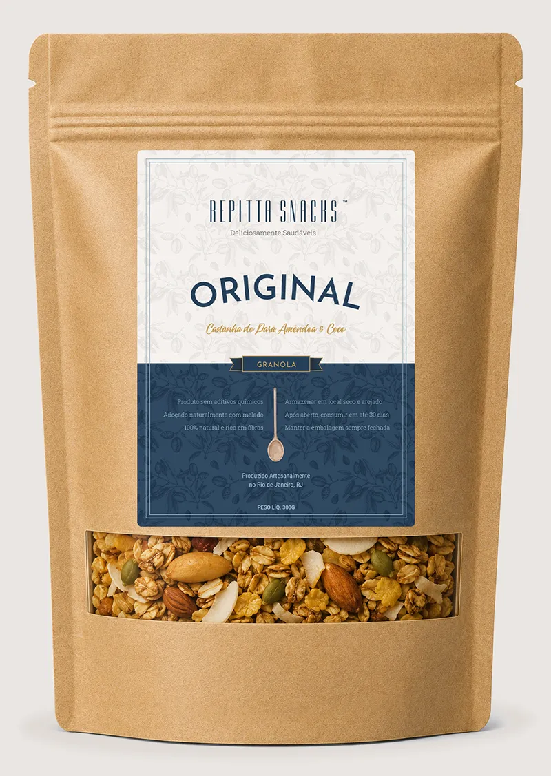 Repitta snacks rotulo granola original 300g 800px